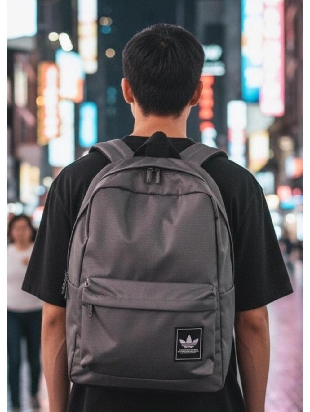 Adidas Originals Premise Backpack Grey Laptop School Travel Bag New w/ Tags